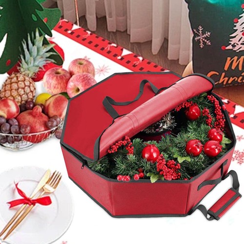 Christmas wreath storage bag - christmas,