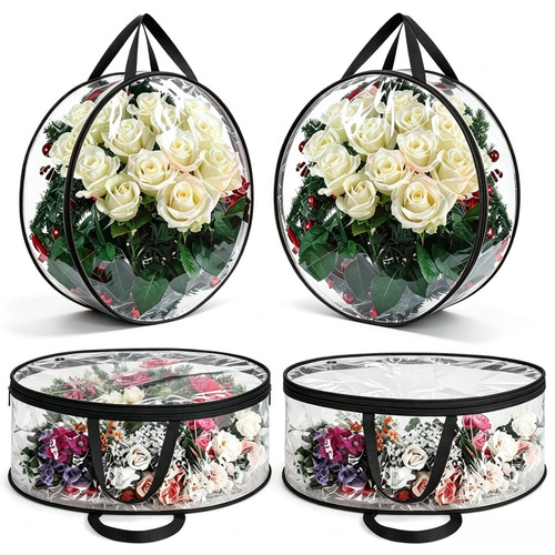 Wreath organizer bag clear - organizer,