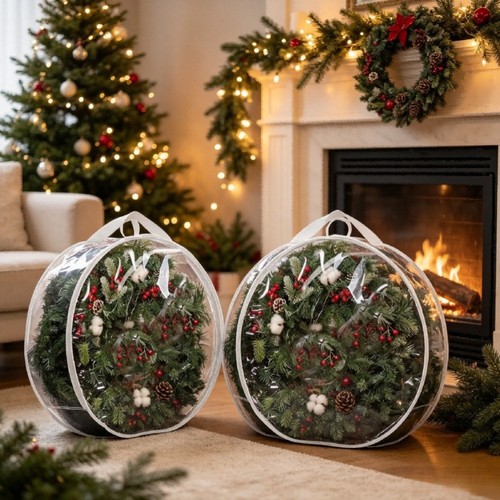 Wreath storage bag made - wreath, of