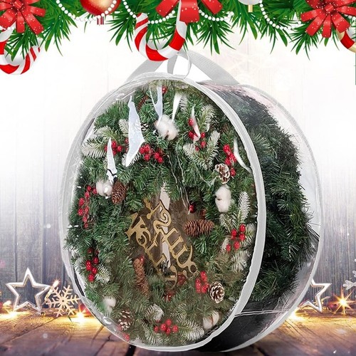 Wreath storage bag pvc - bag,