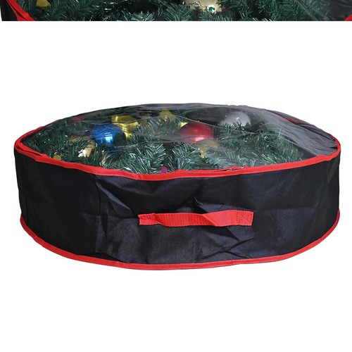 Durable 60cm black wreath bag - 60cm,