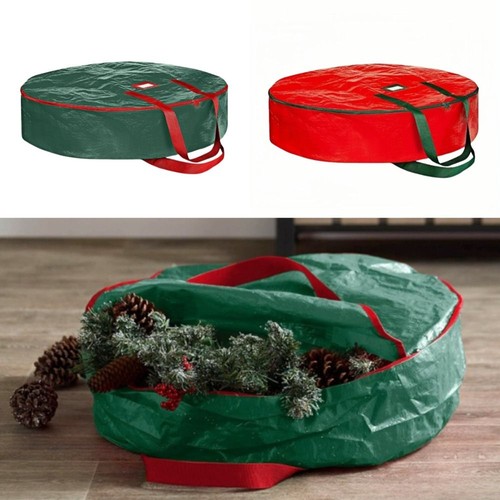 Red green wreath storage - storage, bag