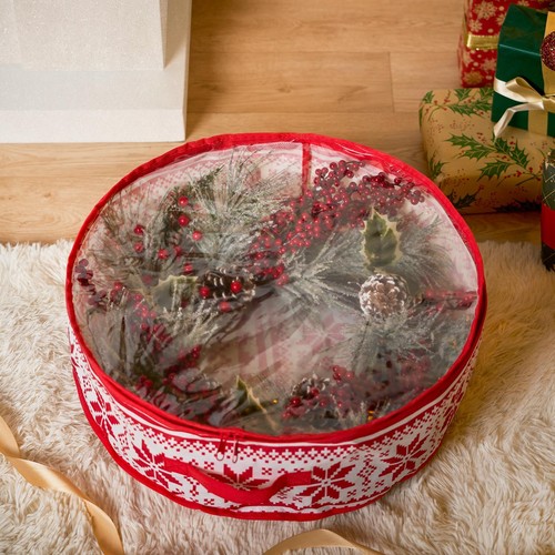Christmas wreath storage bag - christmas,