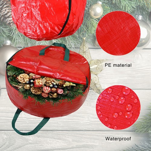 Fabric xmas wreath storage - fabric,