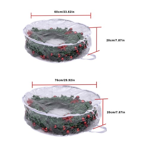 Clear pvc wreath - 30,
