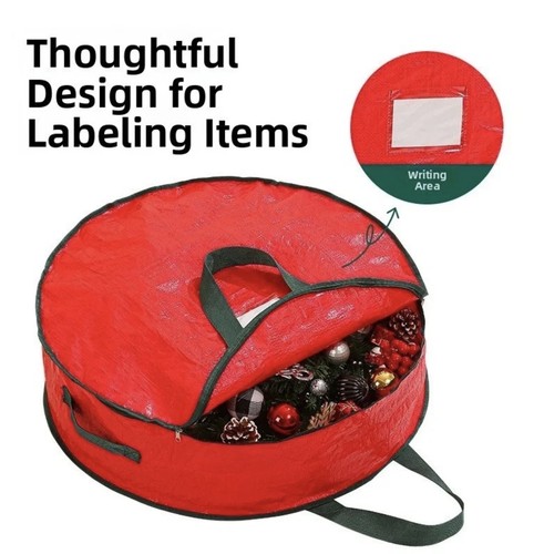 Christmas wreath storage bags - christmas,