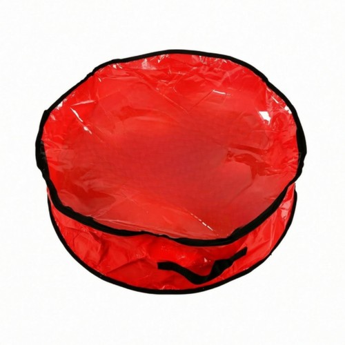 Wreath storage bag - bag, clear