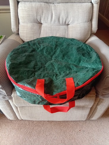 Large green christmas wreath - christmas,