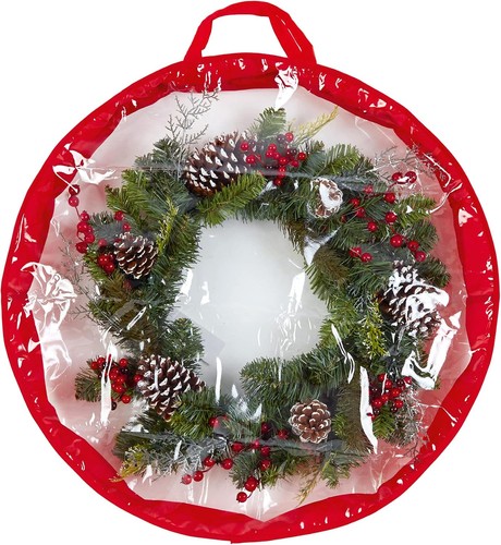 Wreath storage bag 65cm water - wreath,