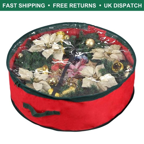 Elegant red wreath - storage, bag